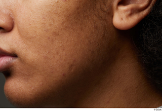 HD Face Skin Lalique Hunt cheek chin ear skin texture…